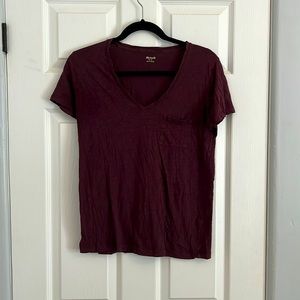 Madewell Whisper Cotton V-Neck Pocket Tee